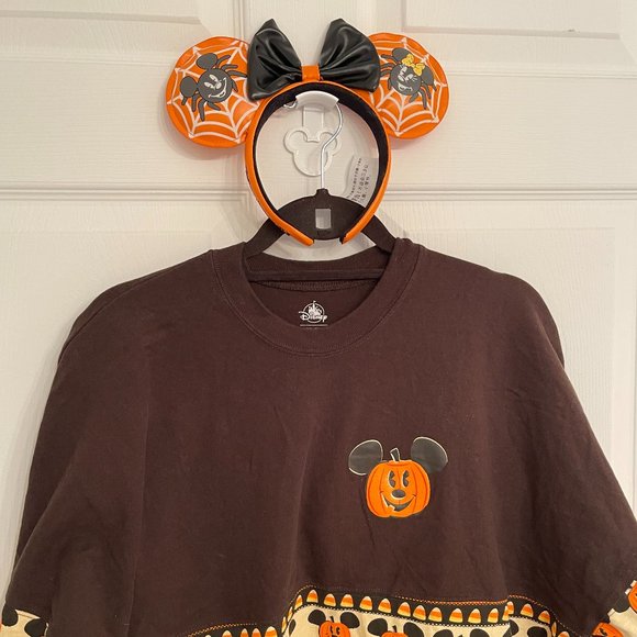 SET: Disney Halloween Spirit Jersey & Loungefly Minnie Headband GLOW-IN-DARK - Picture 5 of 9